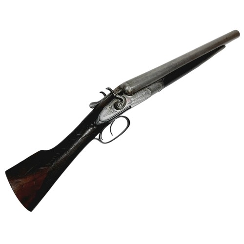 579 - A Deactivated Vintage Inman and Hayhurst 12 Gauge Side by Side Sawn-Off Shotgun. Comes with an EU de... 