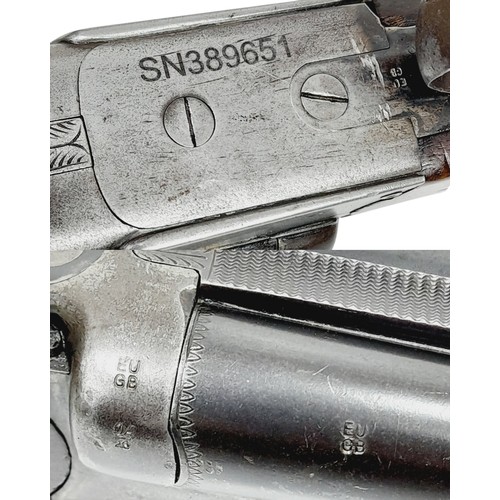 1140 - A Deactivated Vintage Midland Gun Company 12 Gauge Side by Side Sawn-Off Shotgun. Comes with an EU d... 