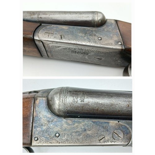 1154 - A Deactivated Vintage 12 Gauge Side by Side Sawn-Off Shotgun. Comes with an EU Deactivation certific... 