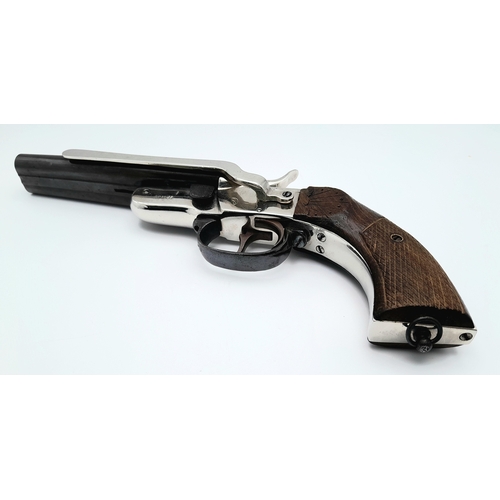 580 - A Deactivated Dick Turpin-Esque Double Barrel Pistol. .44 Calibre. Comes with an EU deactivation cer... 