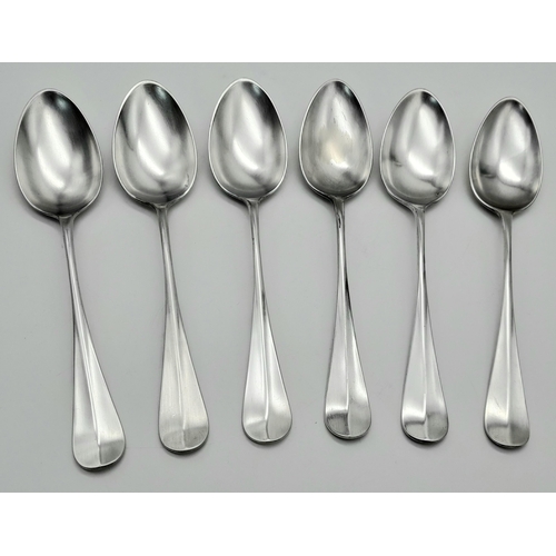 230 - An antique set of six sterling silver soup spoons made by J Dixons & Sons – one of the major British... 