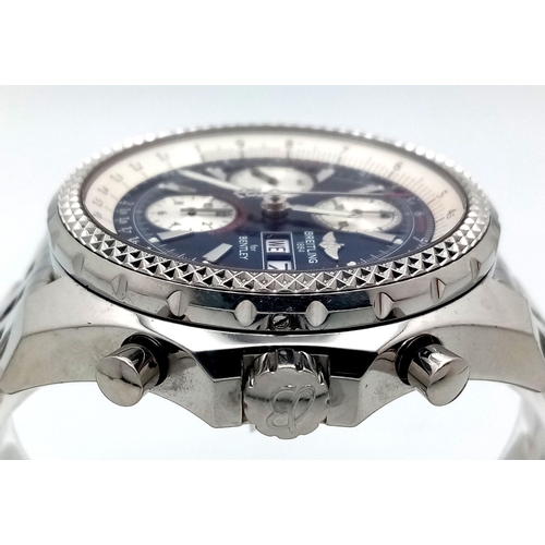 6 - A Breitling Special Edition 'Bentley' Automatic Chronograph Gents Watch. Model - MD33822. Stainless ... 