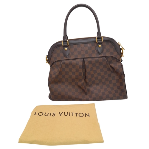 448 - A Louis Vuitton Damier Ebene Trevi GM Bag. Crafted from signature Damier Ebene coated canvas with br... 