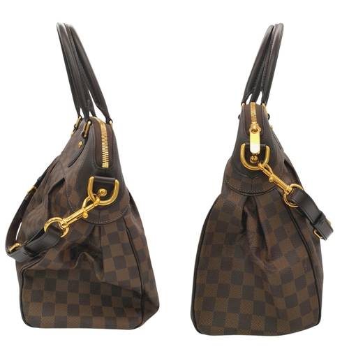 448 - A Louis Vuitton Damier Ebene Trevi GM Bag. Crafted from signature Damier Ebene coated canvas with br... 