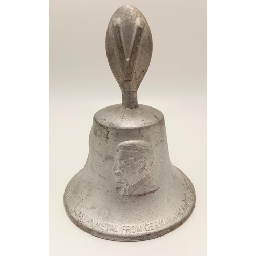 1075 - A RAF Benevolent Fund Bell Made From German Aircraft Shot Down Over Britain 1939 - 1945. Funds raise... 