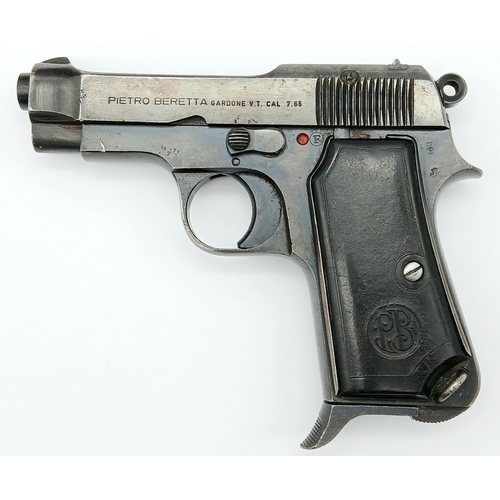 An Vintage Italian Beretta Deactivated Pistol. Model M1935