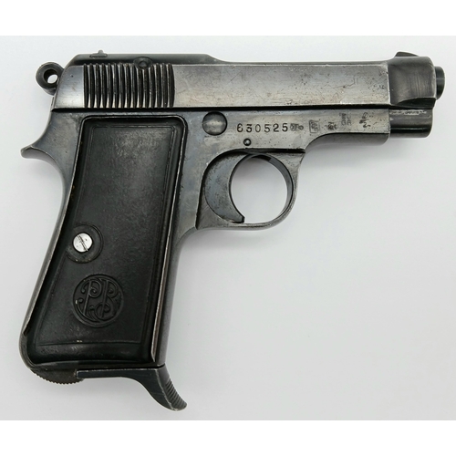 An Vintage Italian Beretta Deactivated Pistol. Model M1935
