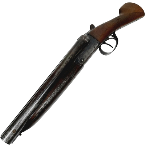 1314 - A Deactivated Vintage 12 Gauge Side by Side Sawn-Off Shotgun. Comes with an EU deactivation certific... 