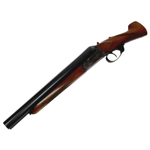 1321 - A Deactivated Vintage Spanish Eibar 12 Gauge Side by Side Sawn-Off Shotgun. Comes with an EU deactiv... 