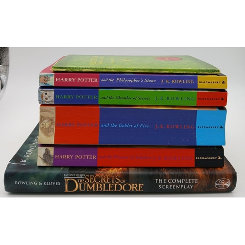 1560 - A Parcel of Six JK Rowling Books Comprising 1) A Hardback of ‘The Secrets of Dumbledore-The Complete... 