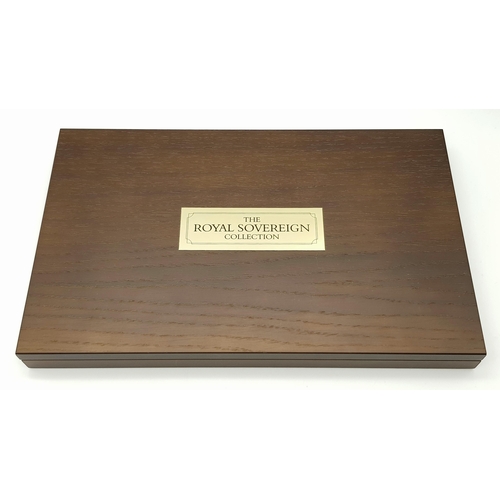 1081 - A Well Constructed Wooden Sovereign Case. 21 luxury spaces for your most valuable coins. 33 x 21cm