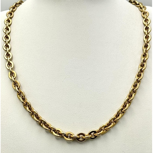 1296 - A Monet Gilded Metal Chain. 60cm