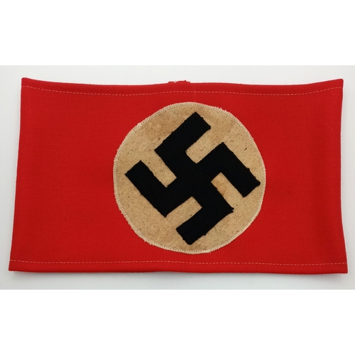 157 - An Early 3rd Reich Period NSDAP Armband with Local Gau Stamp.