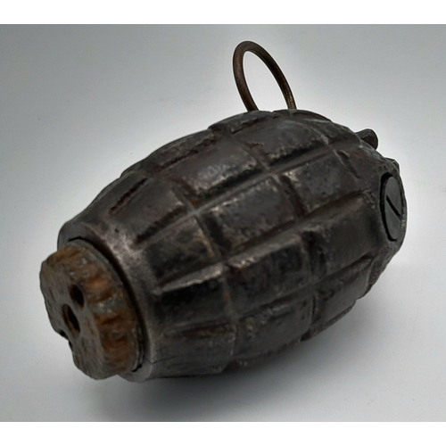 164 - An INERT WW2 British No. 36 Mills Grenade with centre tub, ring pin, striker and lever. UK Mainland ... 