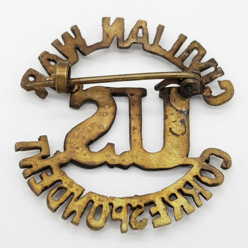 305 - A WW2 US Civilian War Correspondent’s Badge.