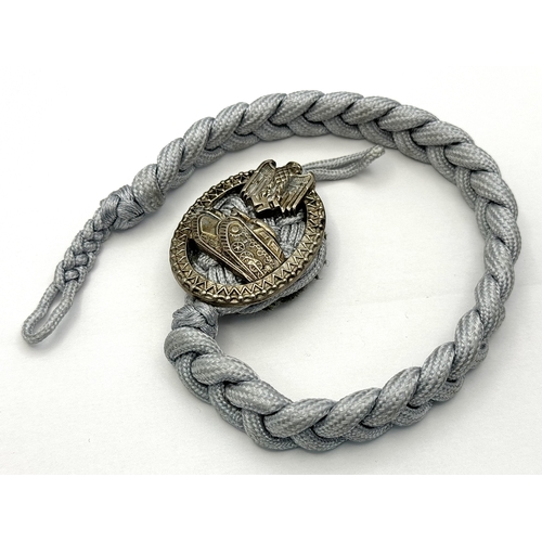 361 - A WW2 German Armoured Troops Marksman’s Lanyard.