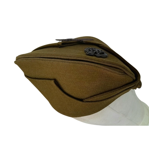 4 - A WW1 British Royal Flying Corps Officers Side Cap and Bronze Pilots Wings.