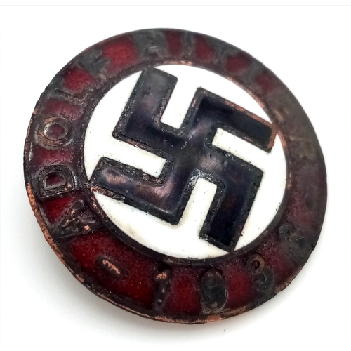 422 - A 3rd Reich NSDAP Lapel Bin. Found in an old button tin in Germany.