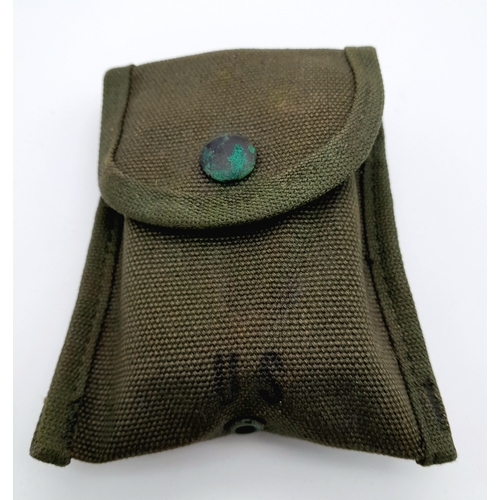 528 - A Vietnam War Era US M-1950 Lensatic Compass Dated 1969 in an M-1956 Pouch.