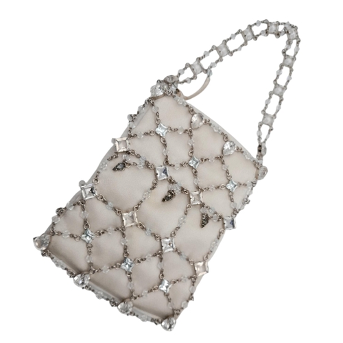 566 - A Swarovski Decorative Crystal Evening Bag. 17cm x 11cm. Comes with original packaging. Ref: 18534