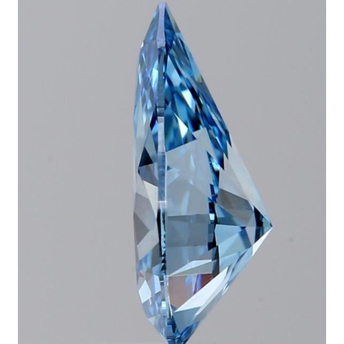 437 - 1.1CT PEAR SHAPED LAB-GROWN DIAMOND, COLOUR S, CLARITY B. COMES WITH IGI CERTIFICATE. MEASUREMENT 9.... 