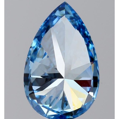 437 - 1.1CT PEAR SHAPED LAB-GROWN DIAMOND, COLOUR S, CLARITY B. COMES WITH IGI CERTIFICATE. MEASUREMENT 9.... 