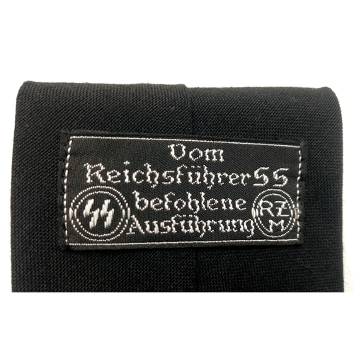 347 - A 3rd Reich Waffen SS Issue Black Tie.