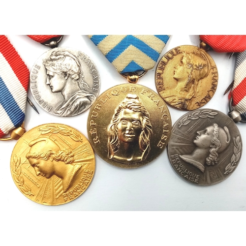 758 - Five Miscellaneous French Medals.