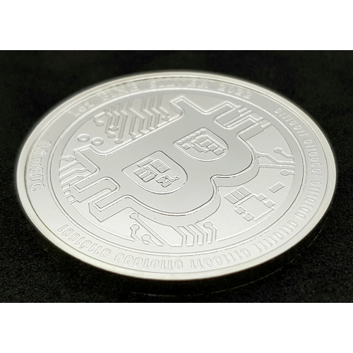 495 - A Mint Condition, Fine Silver (.9999) 1 Ounce (31.44 grams) 2022 Queen Elizabeth ‘Bitcoin’.