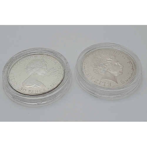 537 - Two Silver Proof Mint Condition, Boxed and Certified, Numismatic Coins Comprising: 1) A 2009 Royal M... 