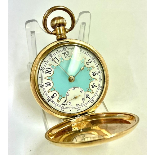 57 - A Vintage gents Waltham full hunter pocket watch. In working order. Ref:Lu3