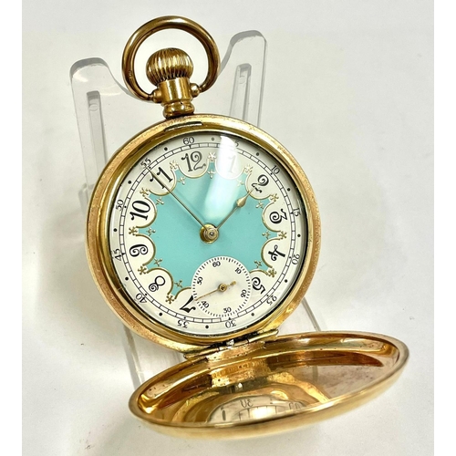 57 - A Vintage gents Waltham full hunter pocket watch. In working order. Ref:Lu3