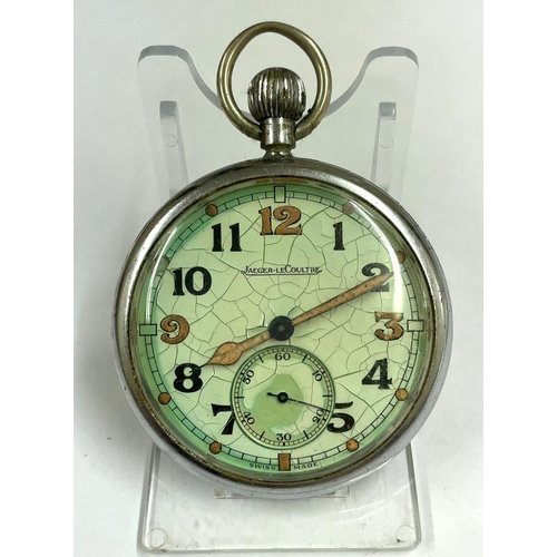 71 - A Military Jaeger le coultre pocket watch. Ticking but as found. Ref: Lu7