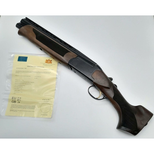 1563 - A Deactivated Kirici Arms 12 Bore Over and Under Shotgun. 13 inch barrel. Comes with an EU deactivat... 