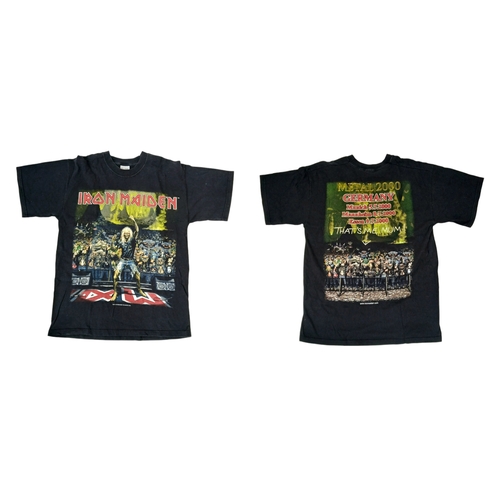 350 - 3 x Genuine Vintage IRON MAIDEN TOUR T SHIRTS. To include Brave New World Manchester 2000, Metal Ger... 