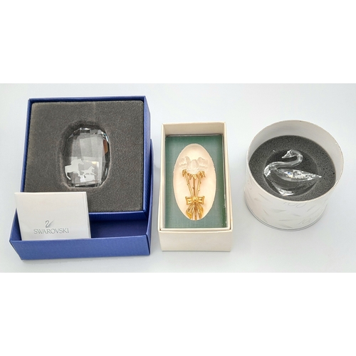 770 - 3 x SWAROVSKI CRYSTAL GIFT ITEMS . All new and complete with original boxes. to include the iconic S... 