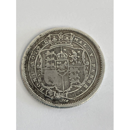 364 - 1820 GEORGE III SILVER SHILLING. Fine condition.