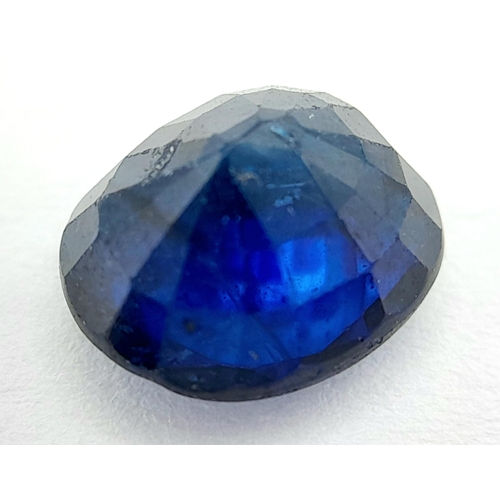 1205 - 2.54ct Madagascar Blue Sapphire Gemstone - GFCO Certified