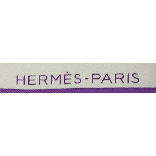 685 - A Hermès Ex Libris Purple Silk Scarf featuring a striking design of horse carriages in purple and iv... 