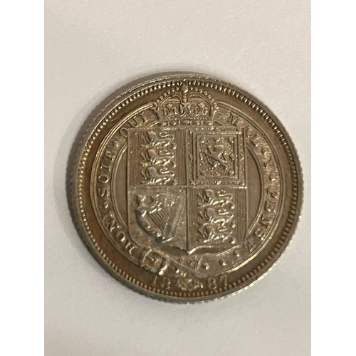 595 - 1887 SILVER SIXPENCE . Queen Victoria Golden Jubilee Mintage. Condition Brilliant/poss Uncirculated.... 