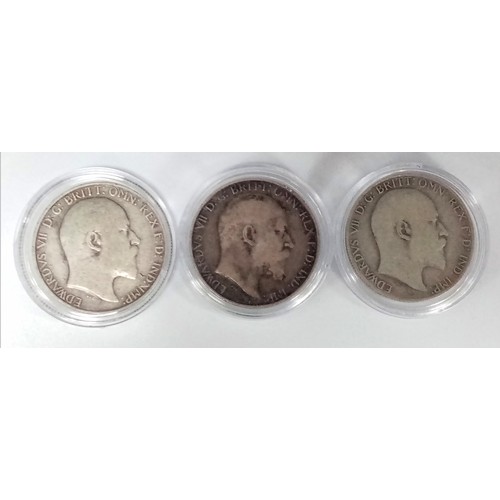 731 - Three Edward VII Silver Florins. 2 x 1902. 1x 1906.