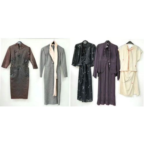 1448 - A various selection of vintage items including dresses, jackets and co-ord sets, some with makers la... 