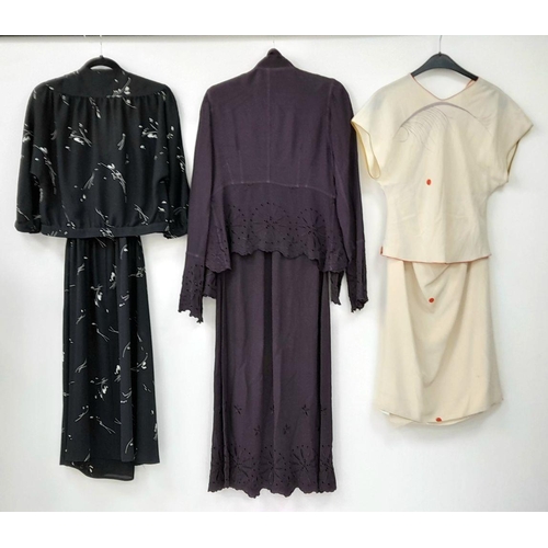 1448 - A various selection of vintage items including dresses, jackets and co-ord sets, some with makers la... 