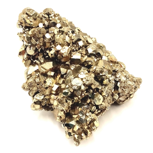 111 - An amazing specimen of 100% pure Pyrite with large crystals. From the old mines of Lavrion, Attica, ... 