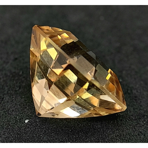 899 - A 14.20ct Imperial Topaz Gemstone. GFCO Swiss Certified.