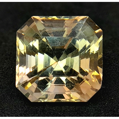 899 - A 14.20ct Imperial Topaz Gemstone. GFCO Swiss Certified.