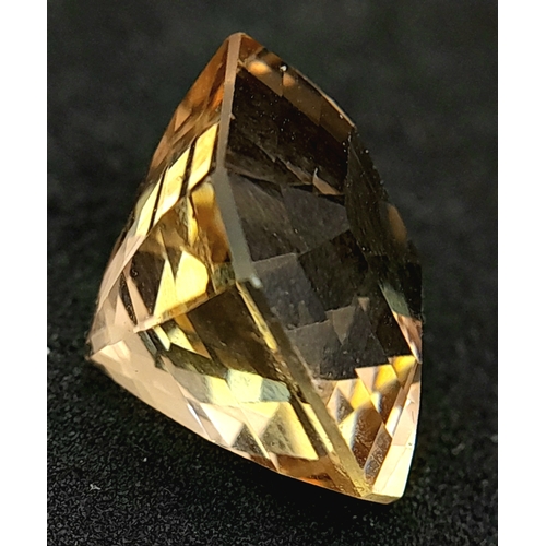 899 - A 14.20ct Imperial Topaz Gemstone. GFCO Swiss Certified.