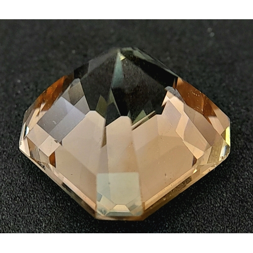 899 - A 14.20ct Imperial Topaz Gemstone. GFCO Swiss Certified.