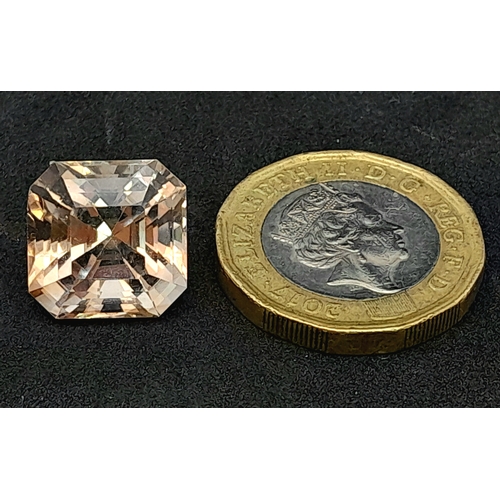 899 - A 14.20ct Imperial Topaz Gemstone. GFCO Swiss Certified.