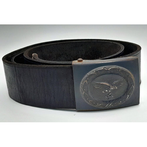 129 - A WW2 German Luftwaffe Belt with Steel Buckle. With the makers mark of JFS Josef Feix & Sohne.